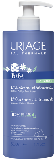 1ERS SOINS BÉBÉ - 1er LINIMENT OLÉOTHERMAL LINIMENT EXTRA-DOUX NETTOYANT ET  PROTECTEUR - SANS RINÇAGE - Les soins - Uriage