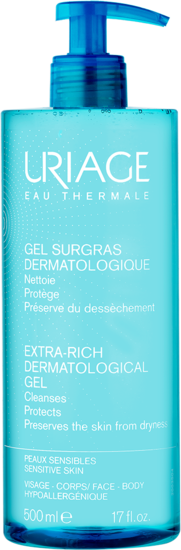 EXTRA-RICH DERMATOLOGICAL GEL Foaming cleansing gel - Skincare - Uriage